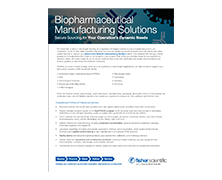 Pharma and Biotech Manufacturing Brochure