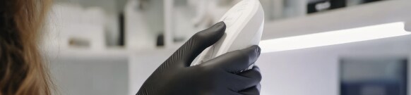 Black Glove in Lab Black Glove in Lab