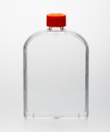 New Corning cell culture flask design with less plastic. New Corning cell culture flask design with less plastic.